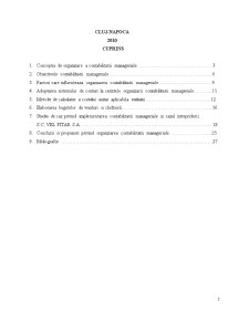 Aspecte teoretice și practice privind organizarea contabilității manageriale - Pagina 2