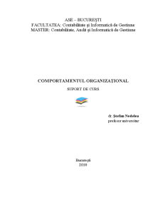 Comportamentul organizațional - suport de curs - Pagina 1