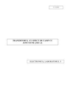 Tranzistorul cu efect de câmp cu joncțiune - Pagina 1