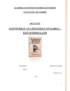 Recenzie Aventurile lui Jonathan Gullible - Ken Schoolland - Pagina 1