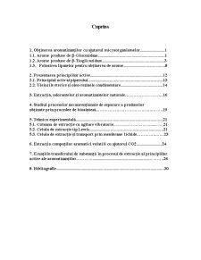 Procese de extracție a principiilor active aromatizate odorifere - Pagina 1