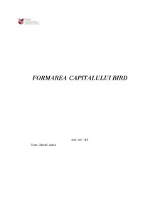 Formarea Capitalului BIRD - Pagina 1