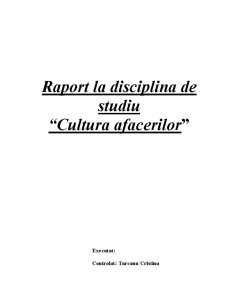 Cultura organizațională a SA Ungheni-Vin - Pagina 1