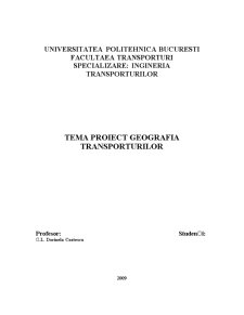 Geografia transporturilor - Regionala Galați - Pagina 1