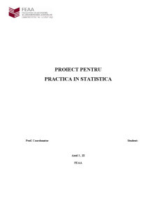 Proiect la statistică - practică - Pagina 1