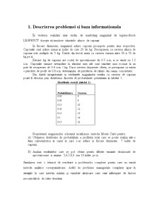 Aplicarea tehnicii simulării pentru rezolvarea unei probleme decizionale - simularea unui produs cu cerere perisabilă - Pagina 2