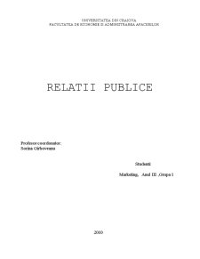 Relații publice - Pagina 1