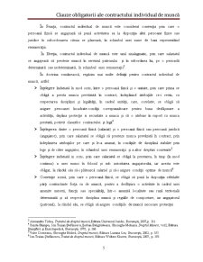Clauze Obligatorii ale Contractului Individual de Muncă - Pagina 5