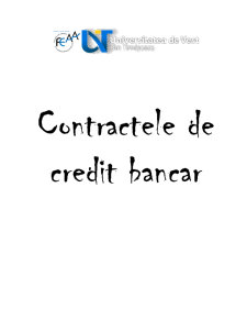 Contractele de Credit Bancar - Pagina 1