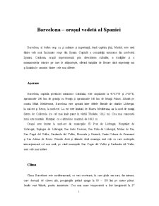 Barcelona - Orașul Vedetă al Spaniei - Pagina 1