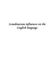 Scandinavian Infuences on the English Language - Pagina 1