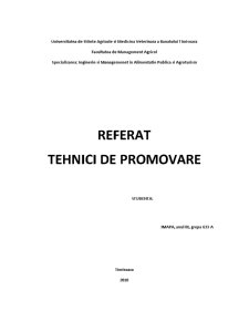 Promovarea pensiunii agroturistice Ada - Băile Felix - Pagina 1
