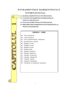 Marketing Internațional - Pagina 1