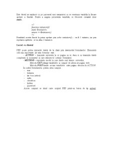 Elemente de Bază ale Scriptului PHP - Pagina 4