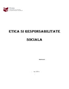 Etica și responsabilitatea socială - Pagina 1
