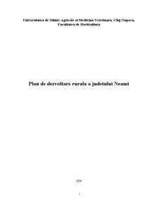 Plan de dezvoltare rurală a Județului Neamț - Pagina 1