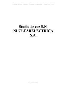 Studiu de Caz Nuclearelectrica SA - Pagina 1