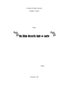 Raport - Un Film Descris într-o Carte - Pagina 1