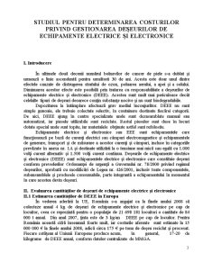 Studiul pentru Determinarea Costurilor Privind Gestionarea Deșeurilor de Echipamente Electrice și Electronice - Pagina 3