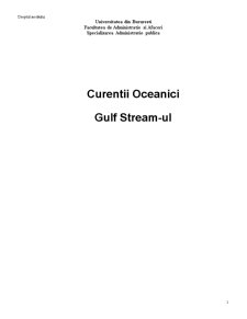 Curenții oceanici - gulf stream-ul - Pagina 1