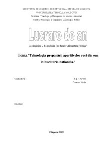 Tehnologia Preparării Aperitivelor Reci din Oua în Bucataria Nationala - Pagina 1