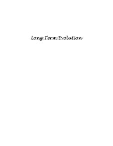 Long Term Evolution - Pagina 1