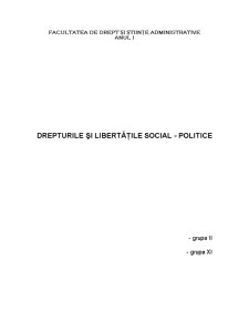 Drepturile și libertățile social-politice - Pagina 1