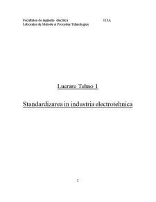 Standardizarea în industria electrotehnică - Pagina 1
