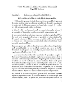 Modul de constituire a președintelui și Guvernului Republicii Moldova - Pagina 2
