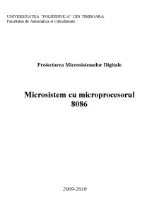 Microsistem cu Microprocesorul 8086 - Pagina 1
