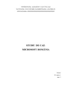 Microsoft România - Pagina 1