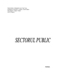 Sectorul Public - Pagina 1
