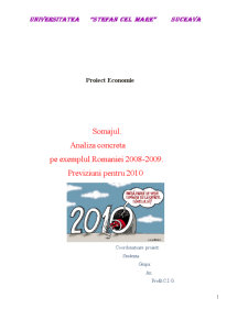 Șomajul - analiză concretă pe exemplul României 2008-2009 - previziuni pentru 2010 - Pagina 1