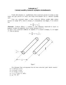Calculul Analitic și Numeric al Forțelor Electrodinamice - Pagina 1
