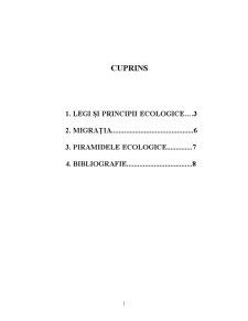 Ecologie - Pagina 1
