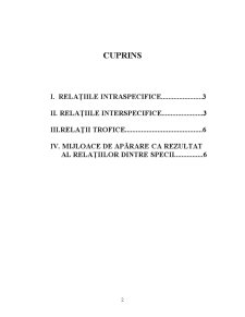Relațiile intraspecifice, interspecifice și de condiționare complexă - Pagina 2
