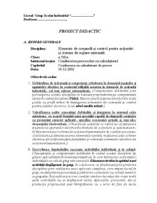 Tehnologie Didactică - Conducerea Proceselor cu Calculatorul - Pagina 2