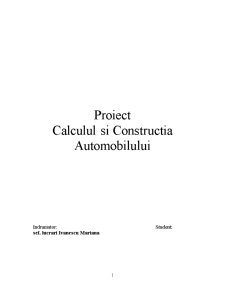 Calculul și construcția automobilului - Pagina 1