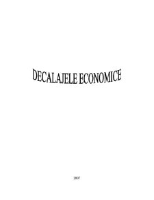 Decalaje Economice - Pagina 1