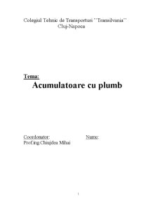 Acumulator cu Plumb - Pagina 2