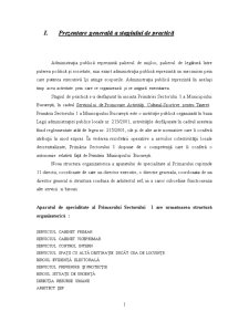 Raport de practică Primăria Sectorului 1, București - Pagina 2