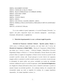 Raport de practică Primăria Sectorului 1, București - Pagina 3