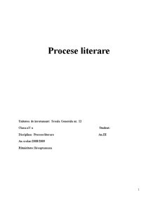 Procese Literare - Pagina 1
