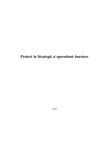 Proiect la strategii și operațiuni bursiere - Pagina 1