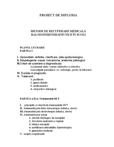 Metode de Recuperare Medicală Balneofizioterapeutice în Scoli - Pagina 1