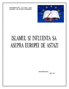 Islamul și influența sa asupra Europei de astăzi - Pagina 1