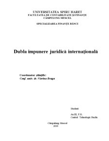 Dubla Impunere Juridică Internațională - Pagina 1