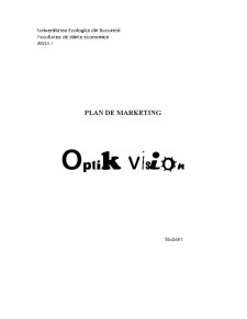 Plan de Marketing Optik Vision - Pagina 1