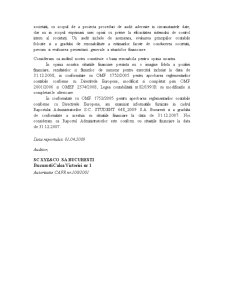 Raport de audit privind situațiile financiare pe anul 2008 la SC Student 648 2009 SA București - Pagina 3