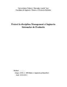 Management și ingineria sistemelor de producție - Pagina 1